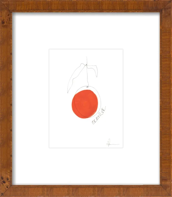 Orange by Polly Mann for Artfully Walls