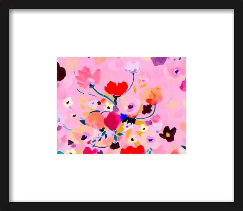 Pink Posey by KT Smail for Artfully Walls