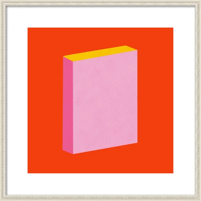 Color Books 3, Scarlet, Pink & Gold by Jessica Poundstone for Artfully Walls