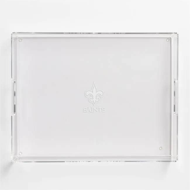 NFL New Orleans Saints Large Rectangle Acrylic Decorative Tray