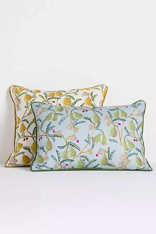 Pera Cotton Printed Fruits Pillow