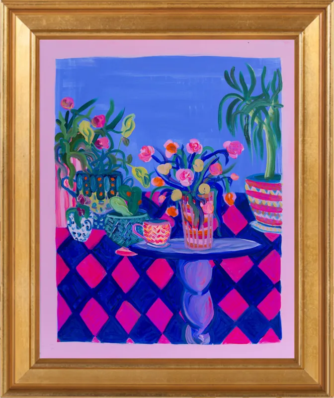 Pots and Plants painting by Davina Shefet for Artfully Walls