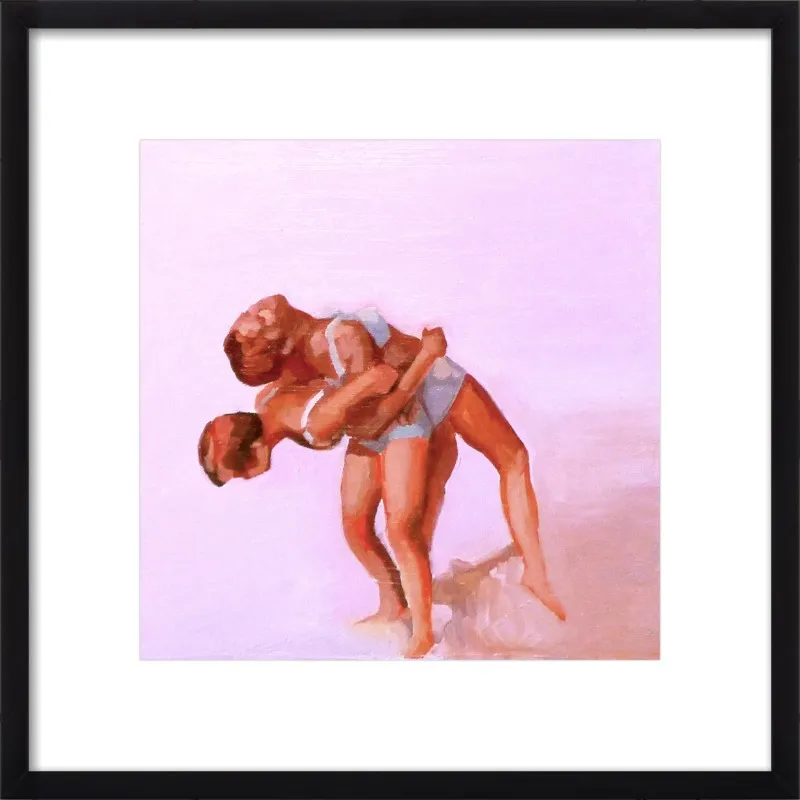 wrestling by Mary Sinner for Artfully Walls