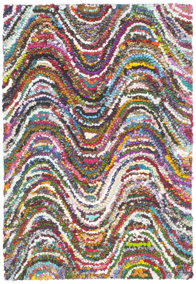 Arlo Home Hand Tufted Area Rug, NAN511A, Multi,  2' X 3'