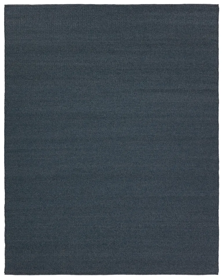 Ryker Handmade Indoor/Outdoor Solid Blue Area Rug (10'X14')