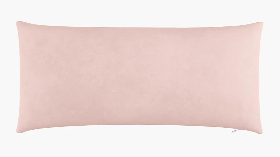 Throw Pillow 14" x 30", Blush Classic Velvet, 14" x 30"