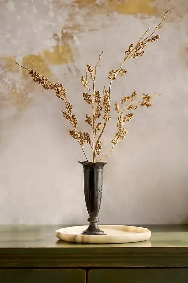 Faux Golden Callicarpa Spray