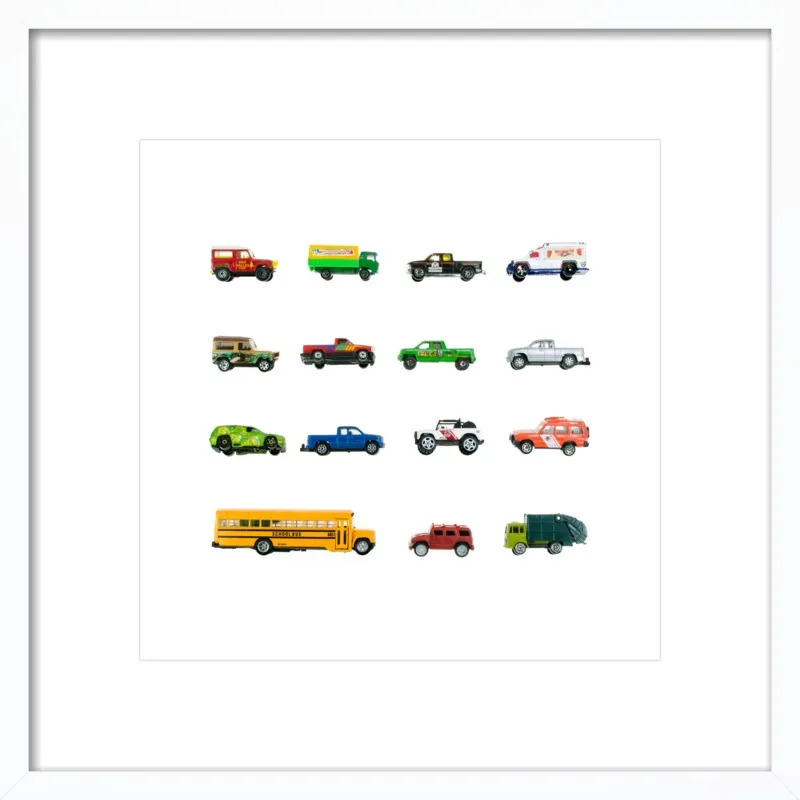 Vintage Toy Trucks by Jennifer Steen Booher for Artfully Walls