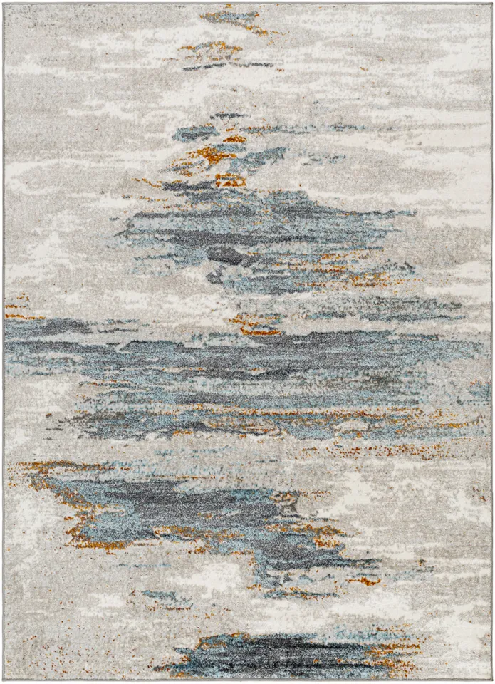 San Francisco Beige Indoor 5'3" x 7' Machine Woven Rug