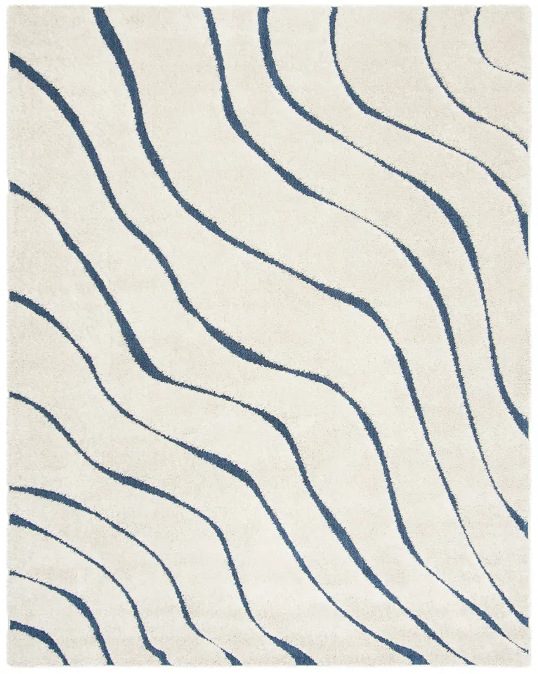 Arlo Home Woven Area Rug, SG472-1165, Cream/Blue,  8' X 10'