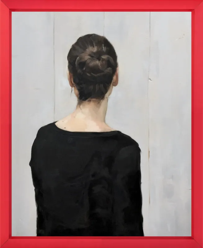 Portrait of a young woman by Philine van der Vegte for Artfully Walls