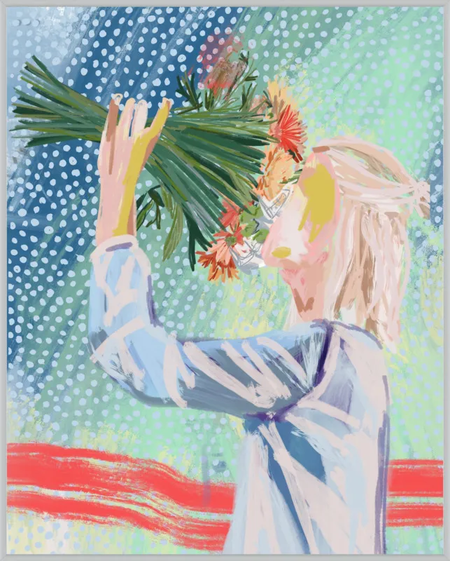 I like to stop and smell the roses  by Jamie Corley for Artfully Walls
