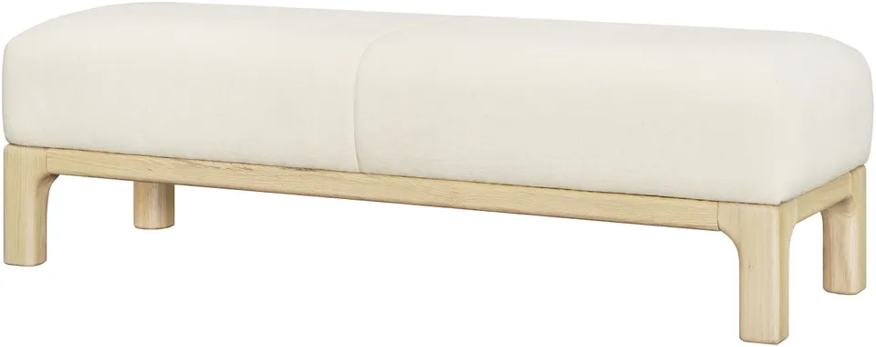 Bradly Polyester 19"H x 61"W x 21"D Bench