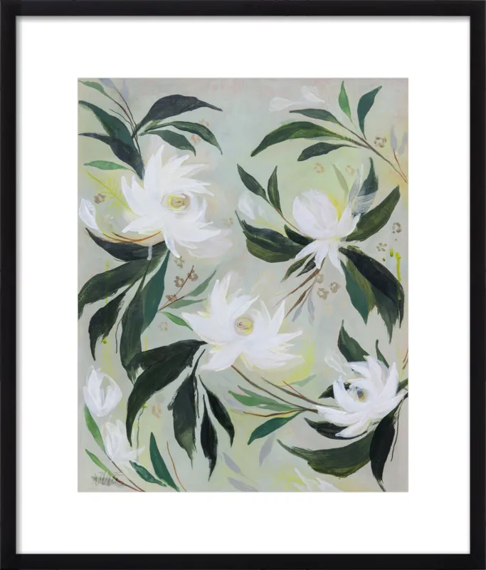 White Gardenia by Rachel Roe for Artfully Walls