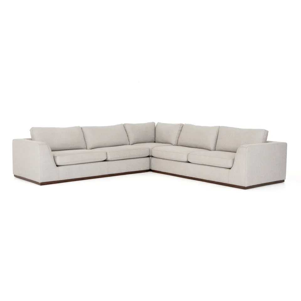 Colt 3 Piece Sectional-Aldred Silver