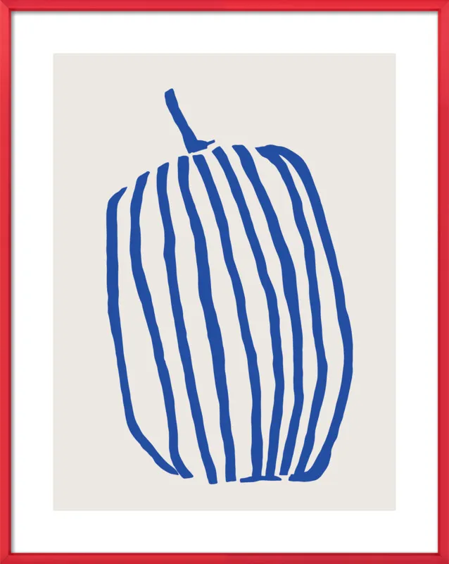 Striped pumpkin by Jessica Nielsen for Artfully Walls