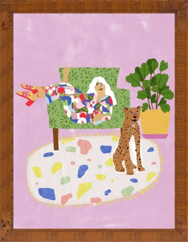 Lady and her tiger by Alja Horvat for Artfully Walls