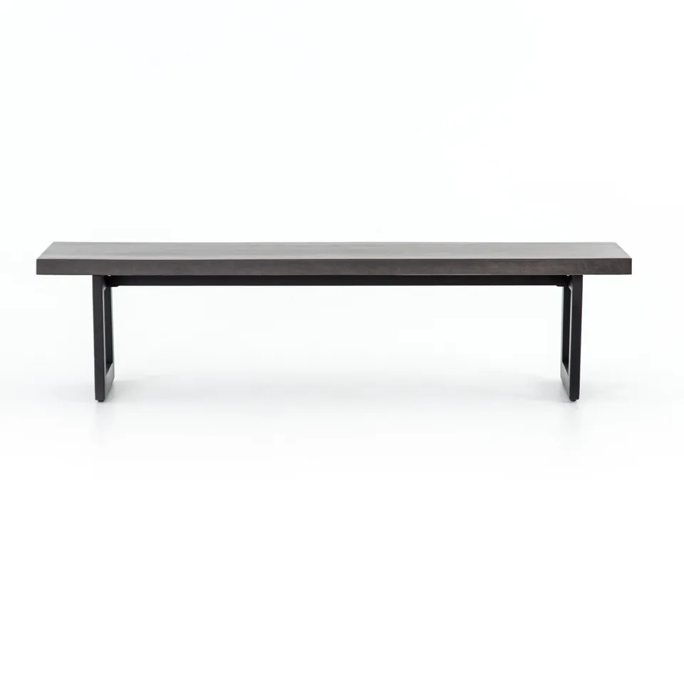 Judith Outdoor Dining Bench - Black