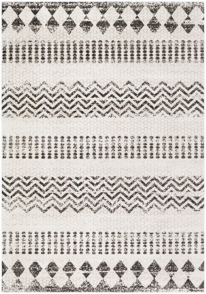 Rafetus Beige Indoor 5'3" x 7'7" Machine Woven Rug