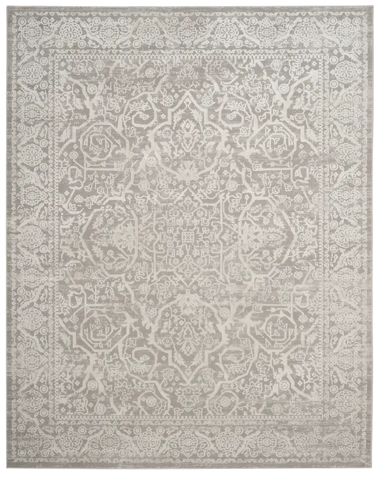 Arlo Home Woven Area Rug, PRN714G, Grey/Beige,  8' X 10'
