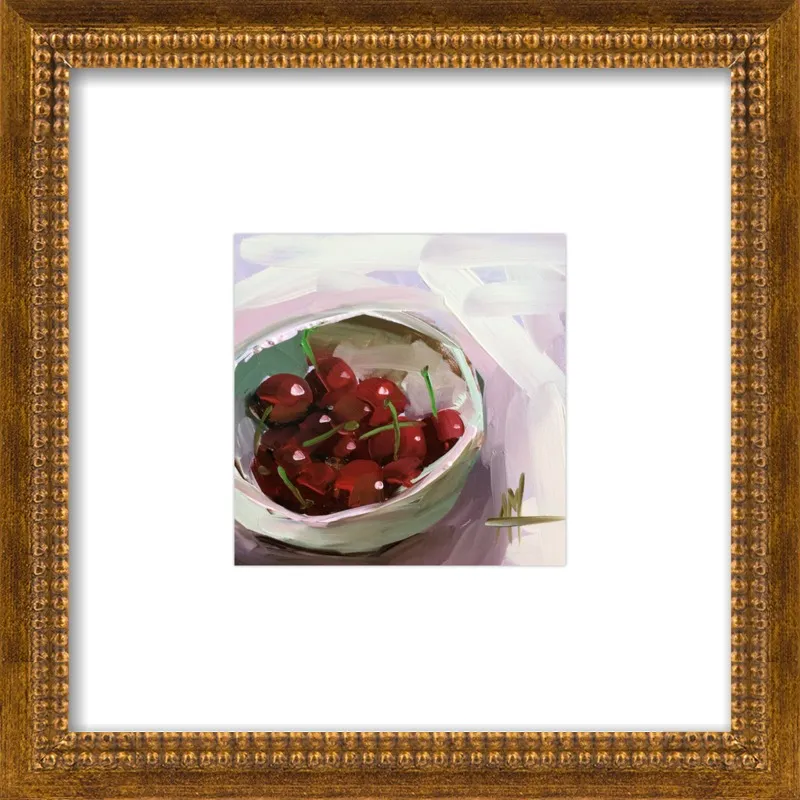 bowl of cherries no. 7 by Angela Moulton for Artfully Walls