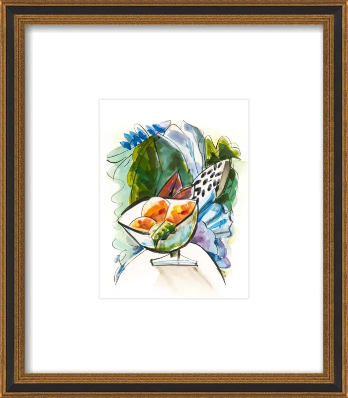 Still life with oranges by Becky Aubry for Artfully Walls