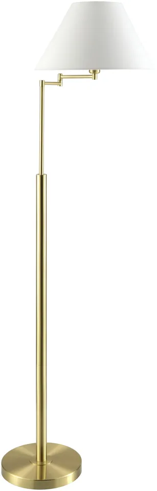 Zeke  Plated 64"H x 17"W x 17"D Accent Floor Lamp