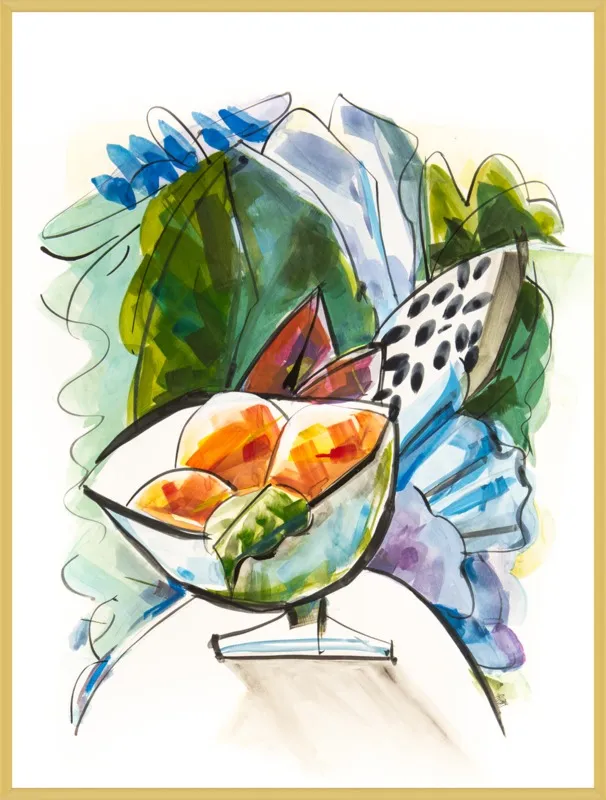 Still life with oranges by Becky Aubry for Artfully Walls