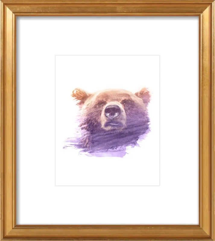 BEAR SUPERIMPOSED WATERCOLOR by Emiliano Deificus for Artfully Walls