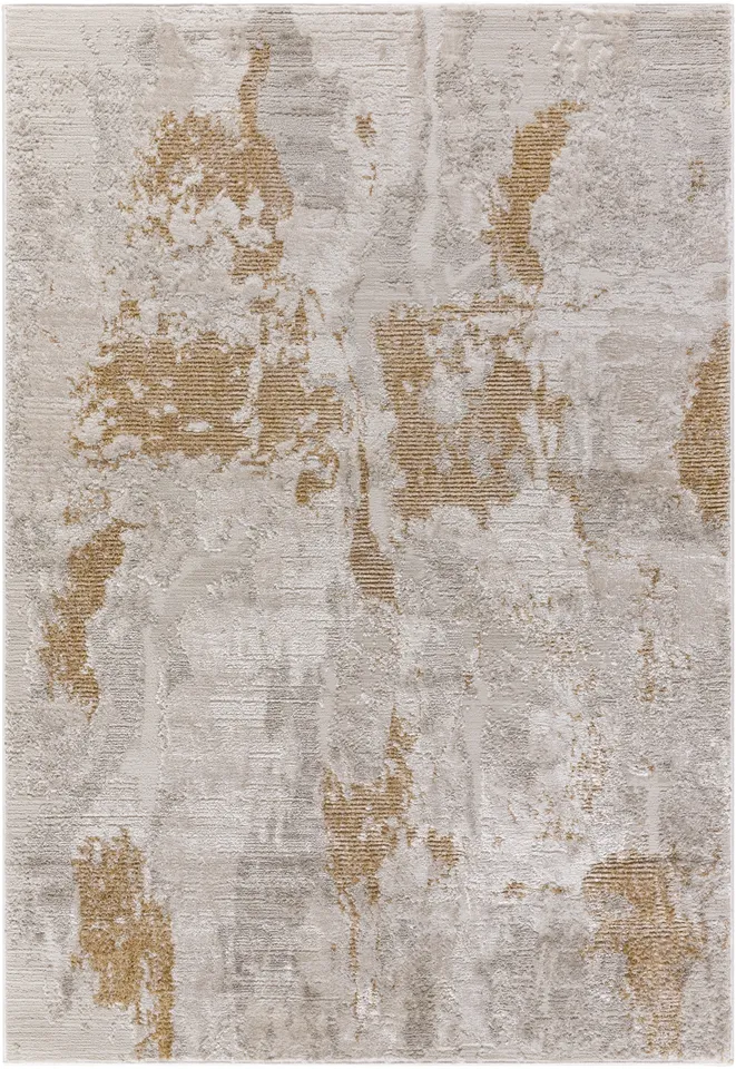 Wolly Beige Indoor 6'7" x 9' Machine Woven Rug