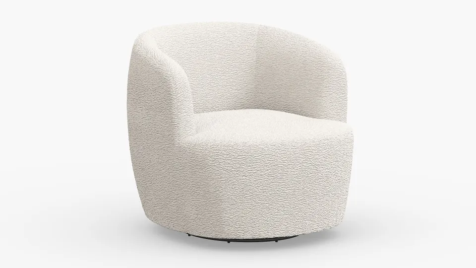 Tub Swivel Chair, Sheepskin