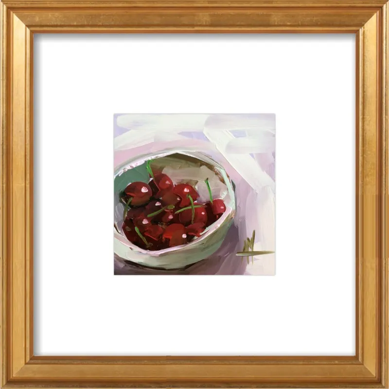 bowl of cherries no. 7 by Angela Moulton for Artfully Walls