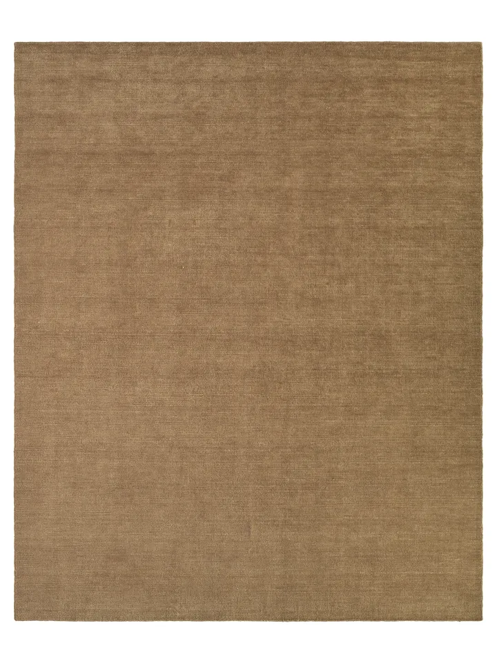 Selvith PRW06 Handwoven Solid Brown Area Rug (12'X15')