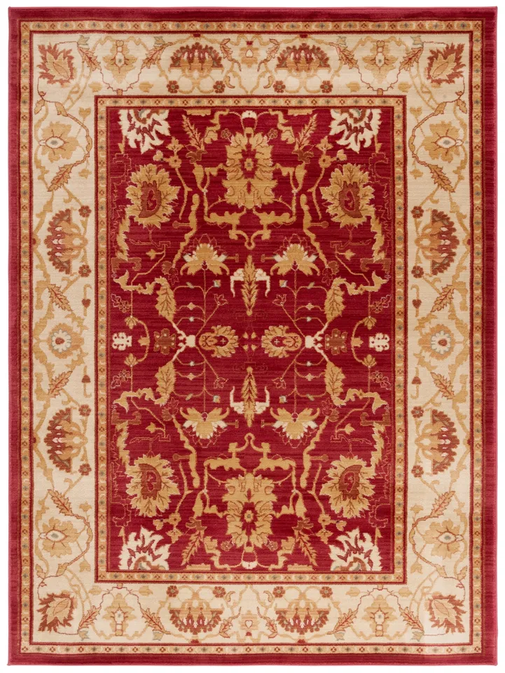 Lauren Ralph Lauren Collection Lrl1666 Rug, Red / Creme, 9'6" x 13'