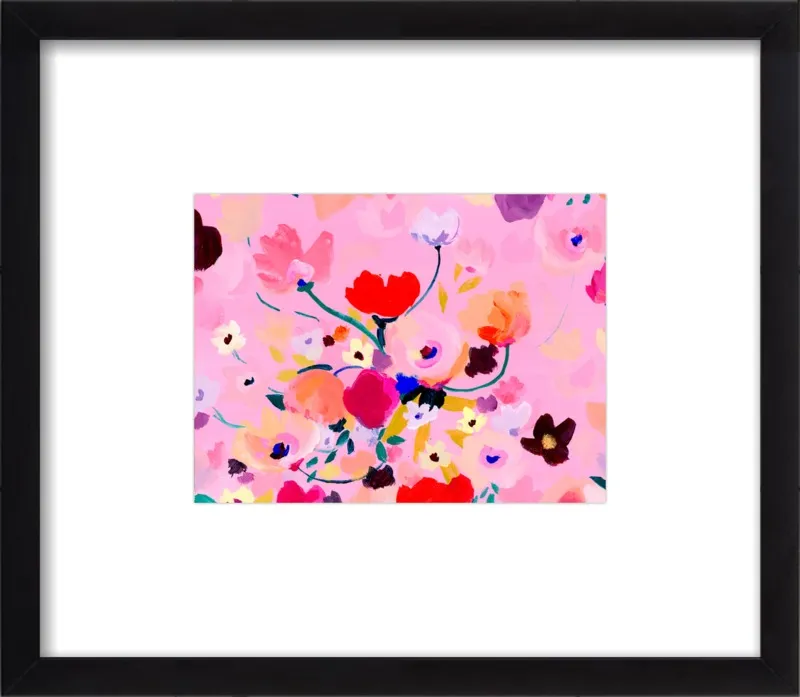 Pink Posey by KT Smail for Artfully Walls