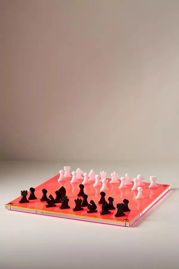 Acrylic 2D Chess Board Game