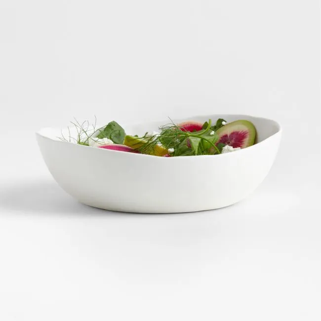 Mercer Matte White Porcelain Low Bowl