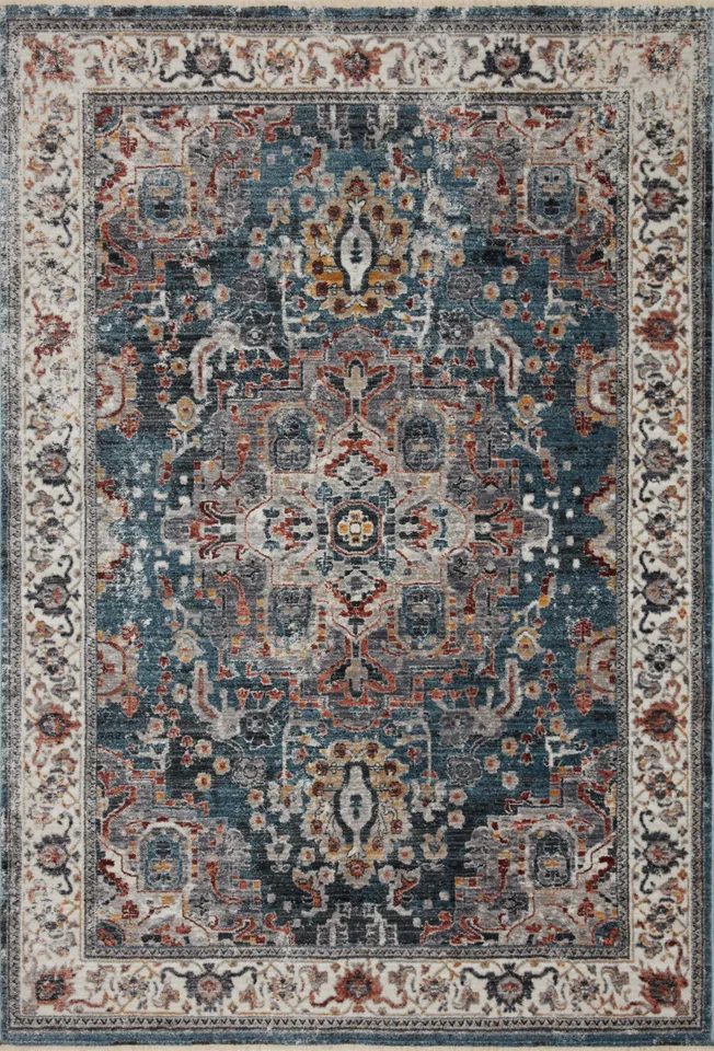 Loloi Samra Slate / Multi 18" x 18" Sample