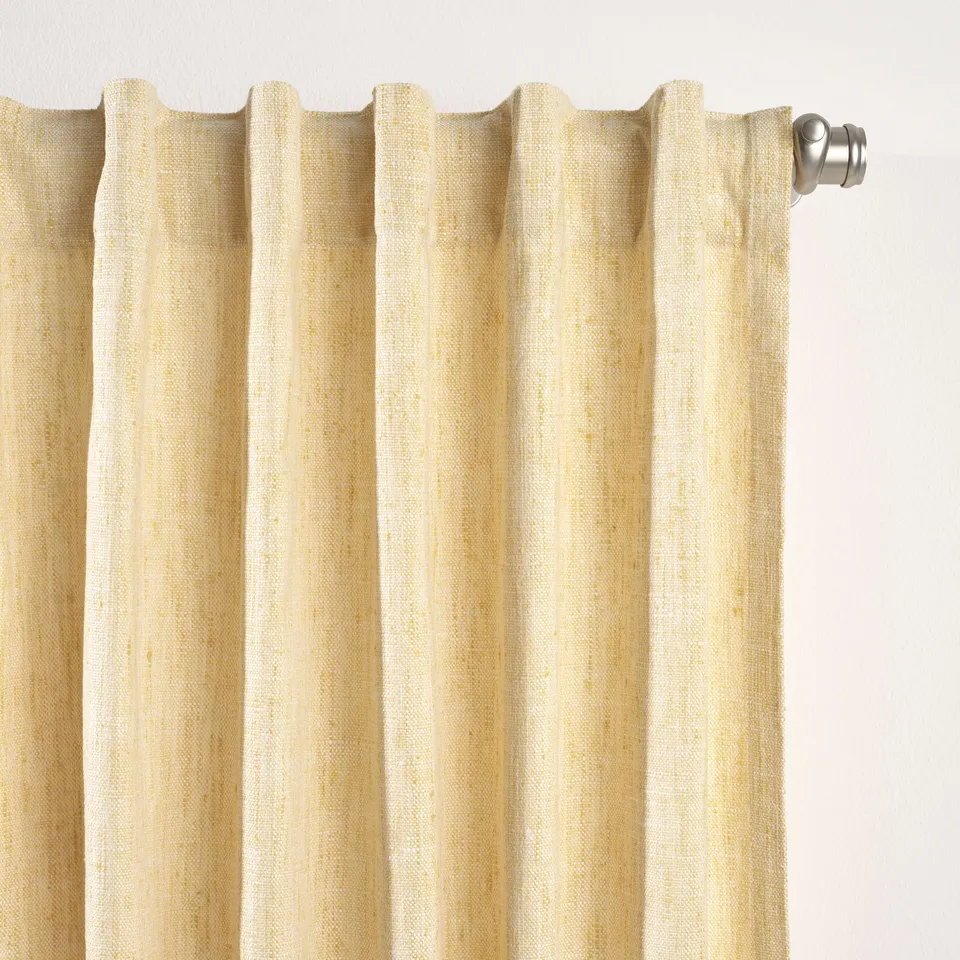 Greylock Soft Yellow Indoor/Outdoor Curtain Panel