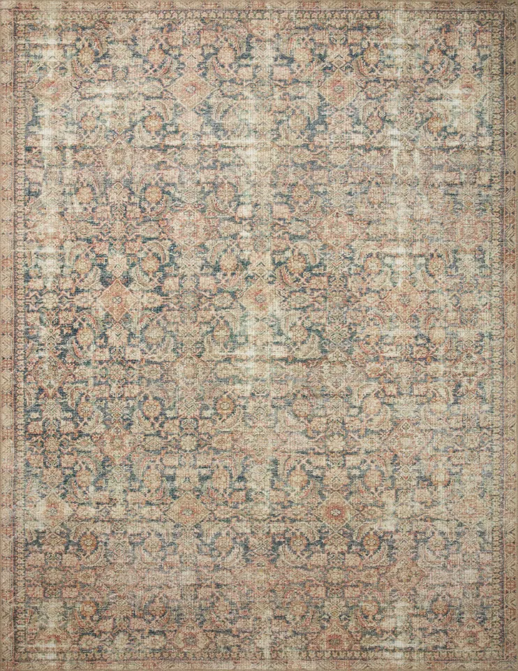 AUB-01 Navy / Multi 5'-0" x 7'-0"