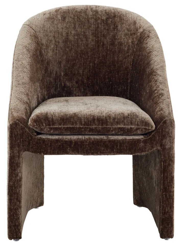 Safavieh Couture Kagan Chenille Dining Chair, Brown