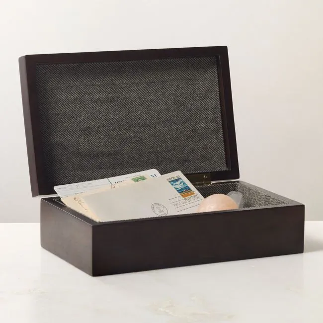 Ledger Acacia Wood Storage Box by Todd Snyder