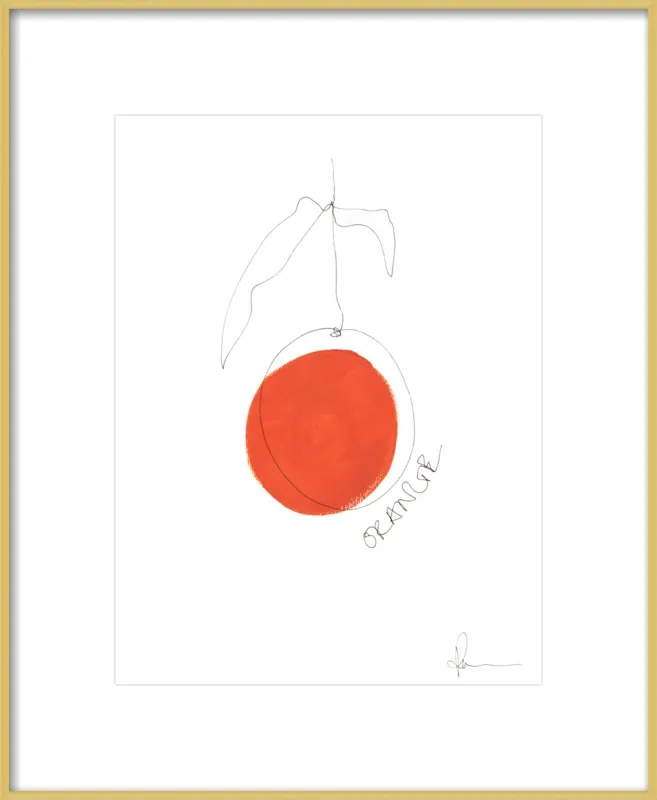 Orange by Polly Mann for Artfully Walls