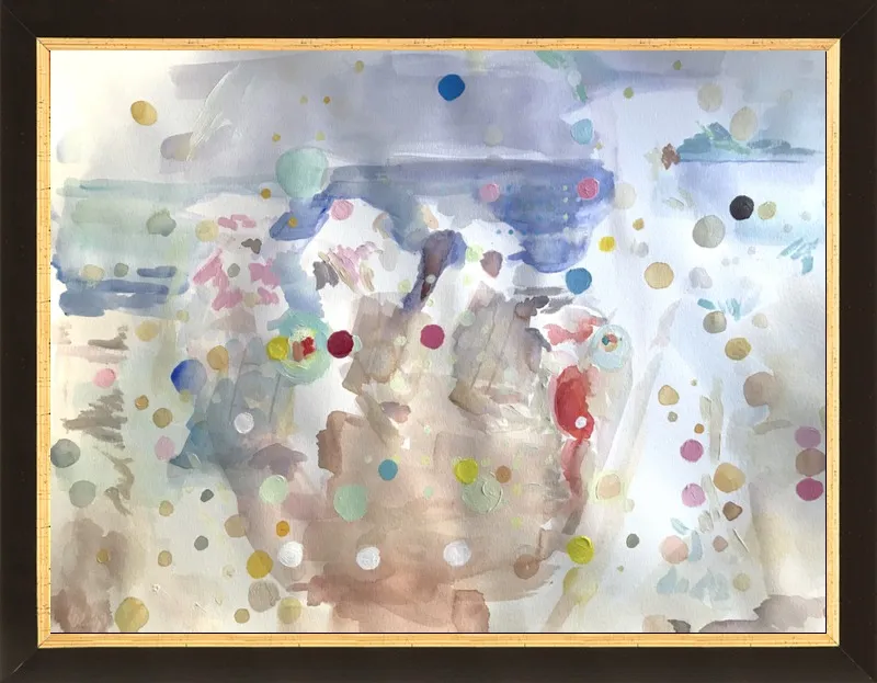 Beach scene (from memory)  by Hannah Dean for Artfully Walls