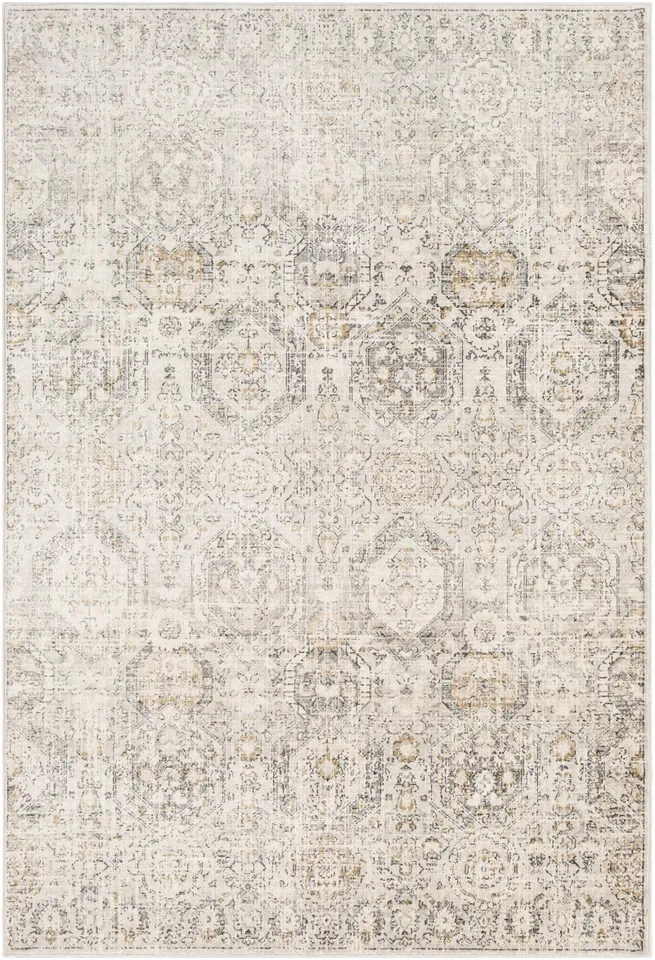 Indigo Beige Indoor 5'1" x 7'3" Machine Woven Rug
