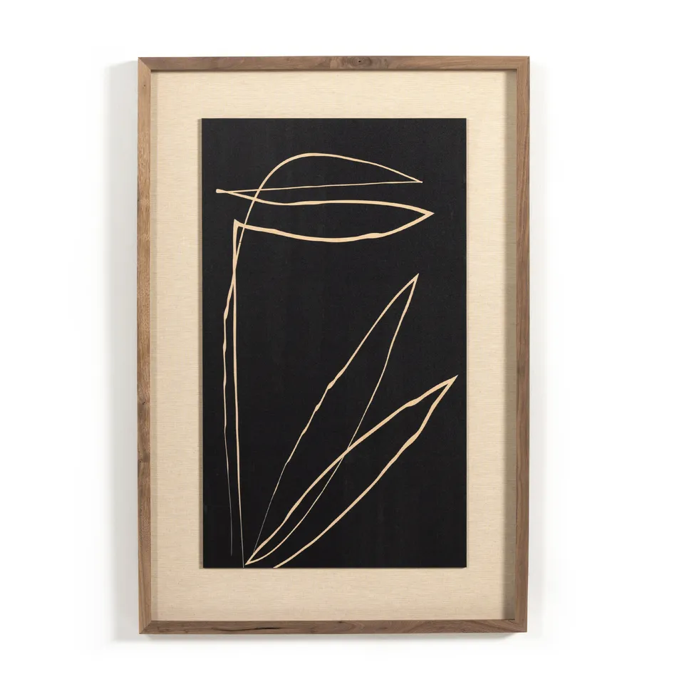 Abstract Botanic Line Drawing - Roseanne
