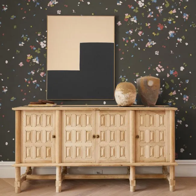 Backdrop Fairfarren Dark Multicolor Wallpaper