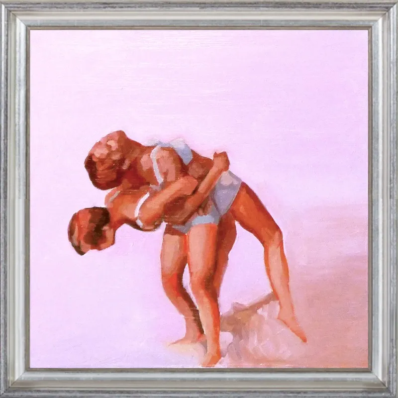 wrestling by Mary Sinner for Artfully Walls
