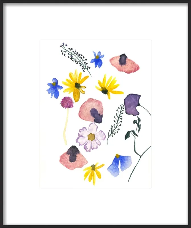 Pressed Flowers by Emily Grady Dodge for Artfully Walls