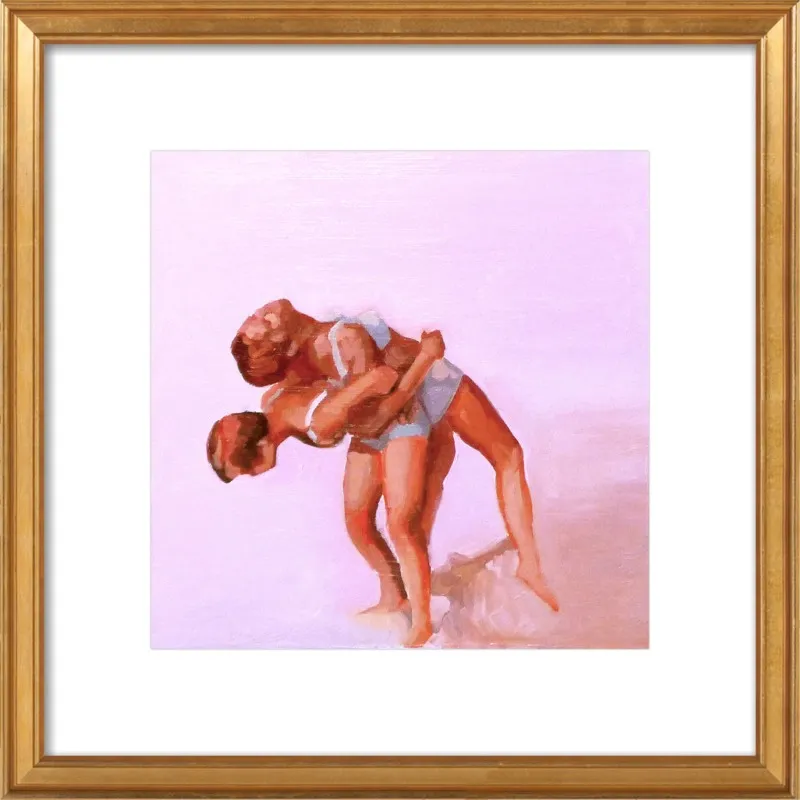 wrestling by Mary Sinner for Artfully Walls